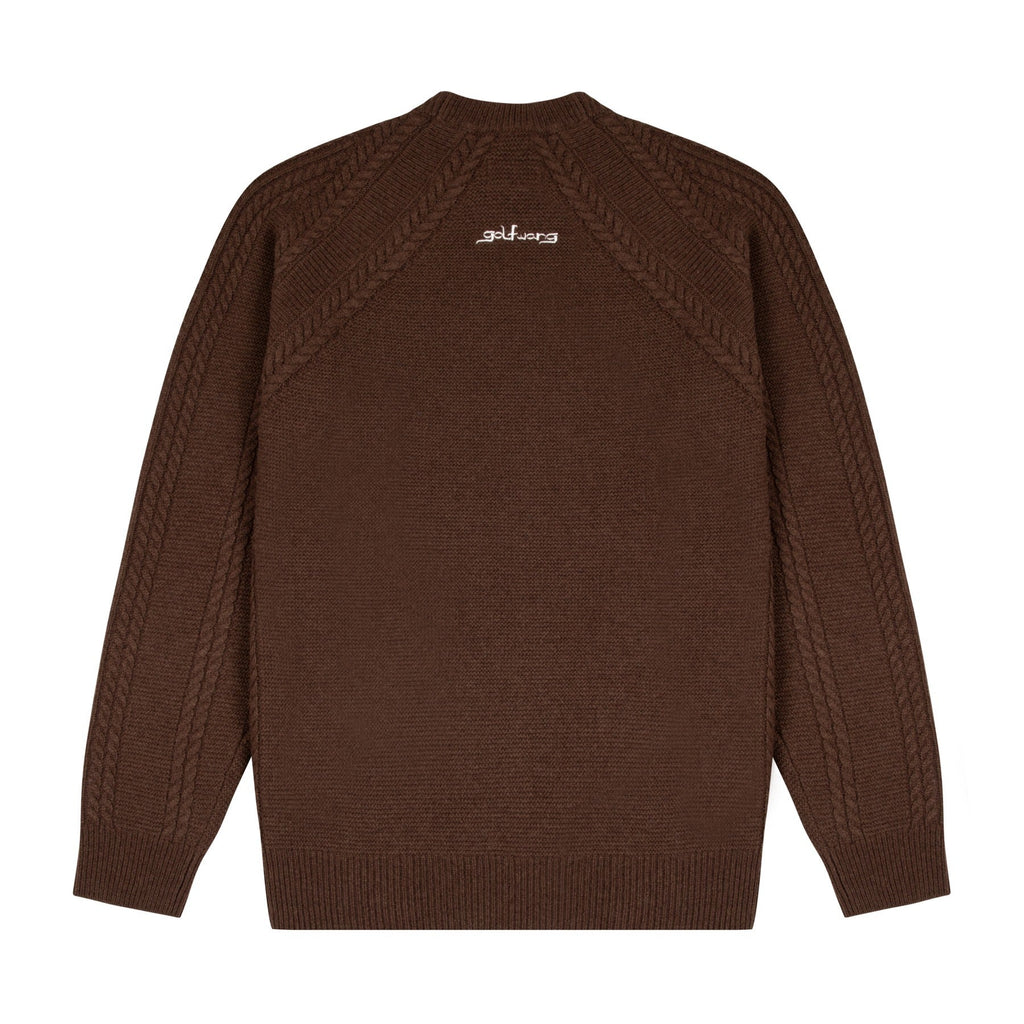 FALCON CABLE KNIT SWEATER by GOLF WANG