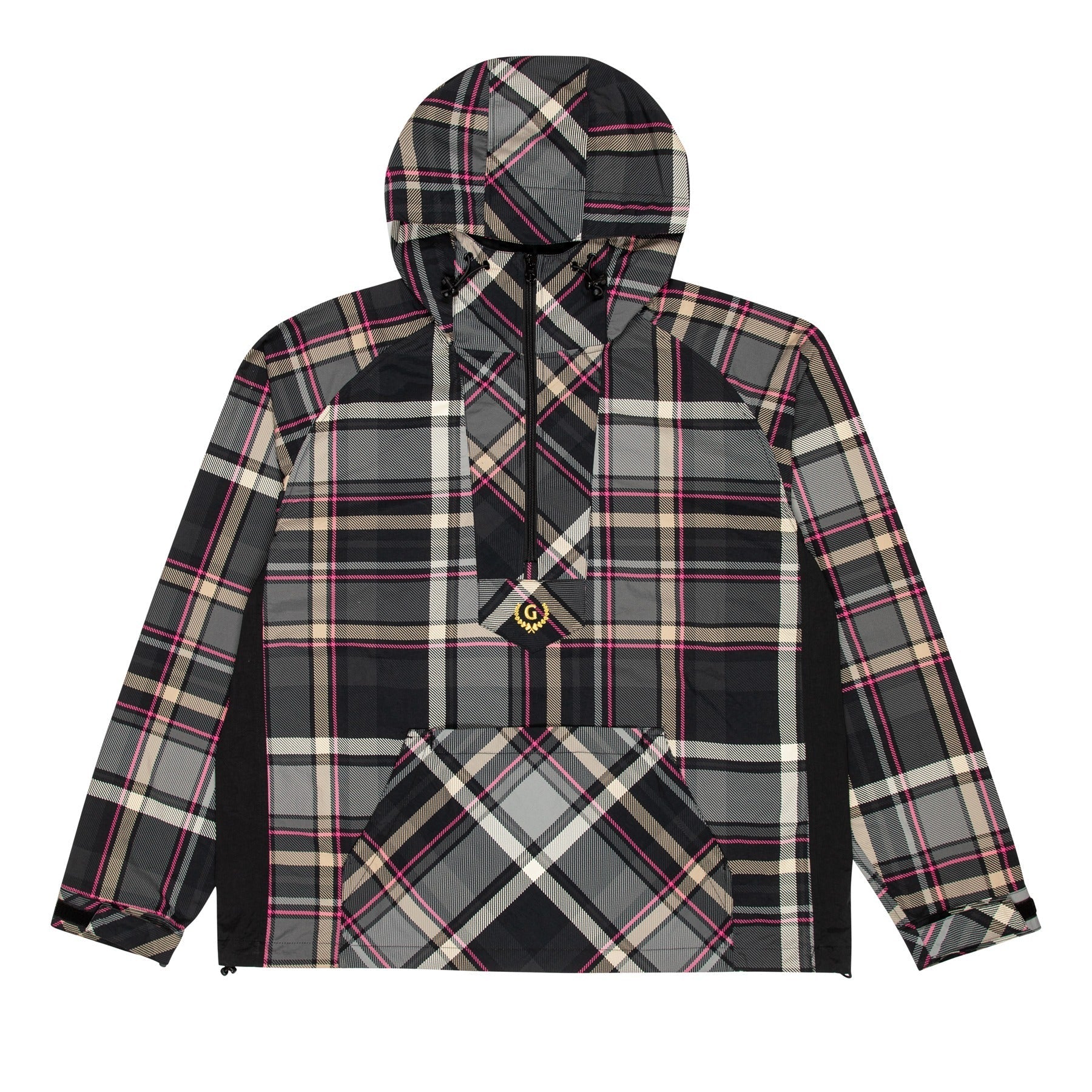 PLAID PACKABLE ANORAK by GOLF WANG