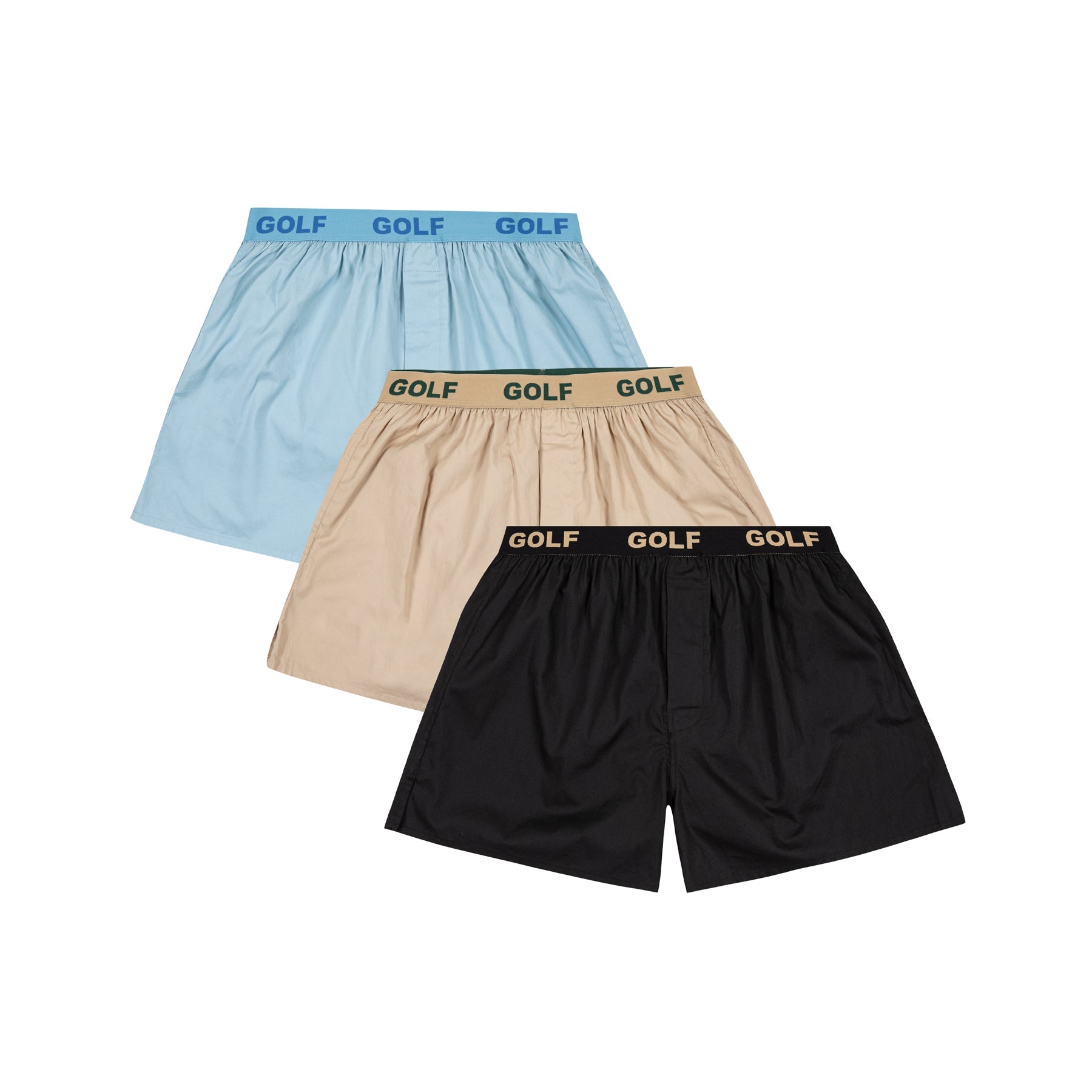 3PK LOGO BOXERS by GOLF WANG
