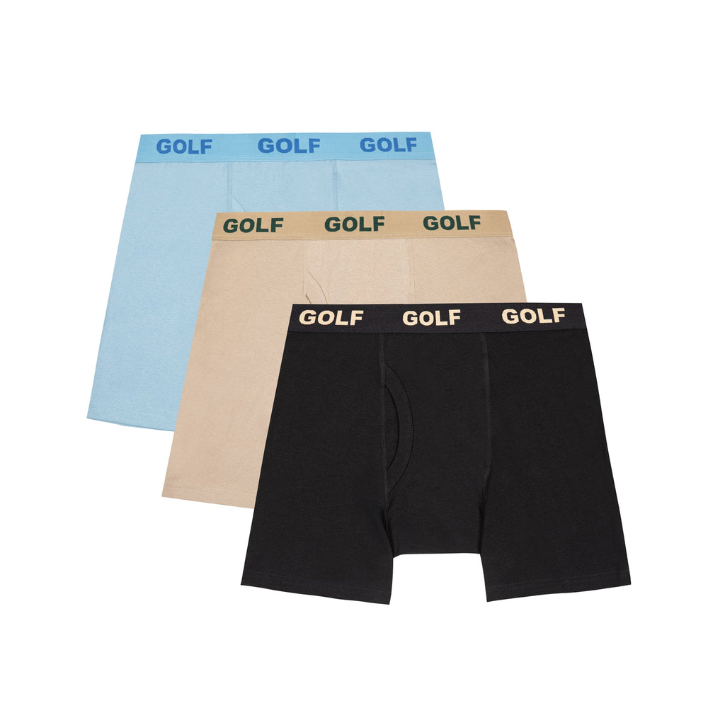 3PK LOGO BOXER BRIEFS by GOLF WANG