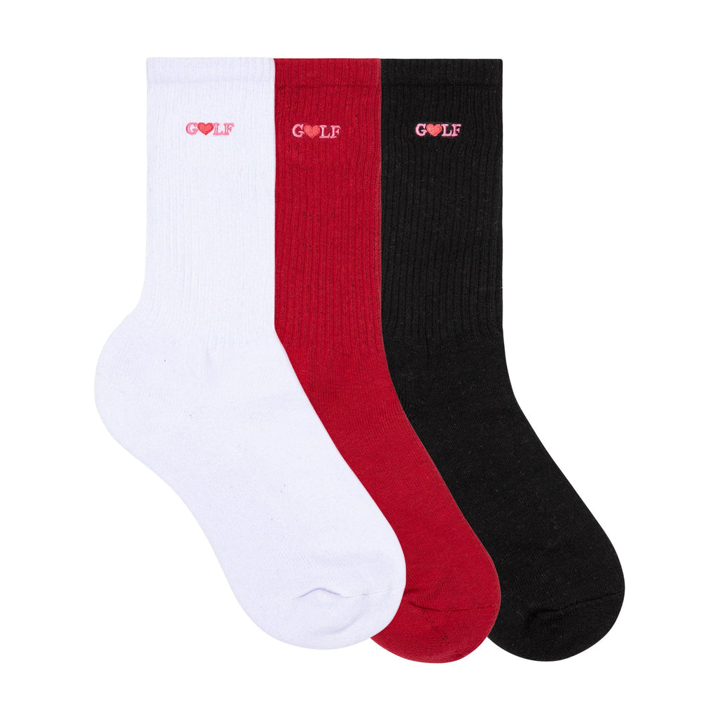 3PK SHOWGIRLS SOCKS by GOLF WANG