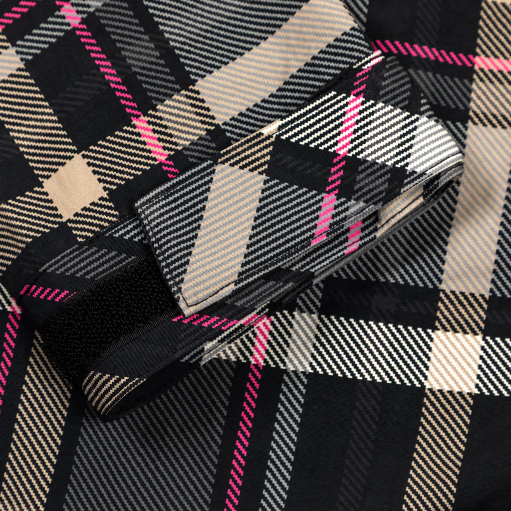 PLAID PACKABLE ANORAK by GOLF WANG