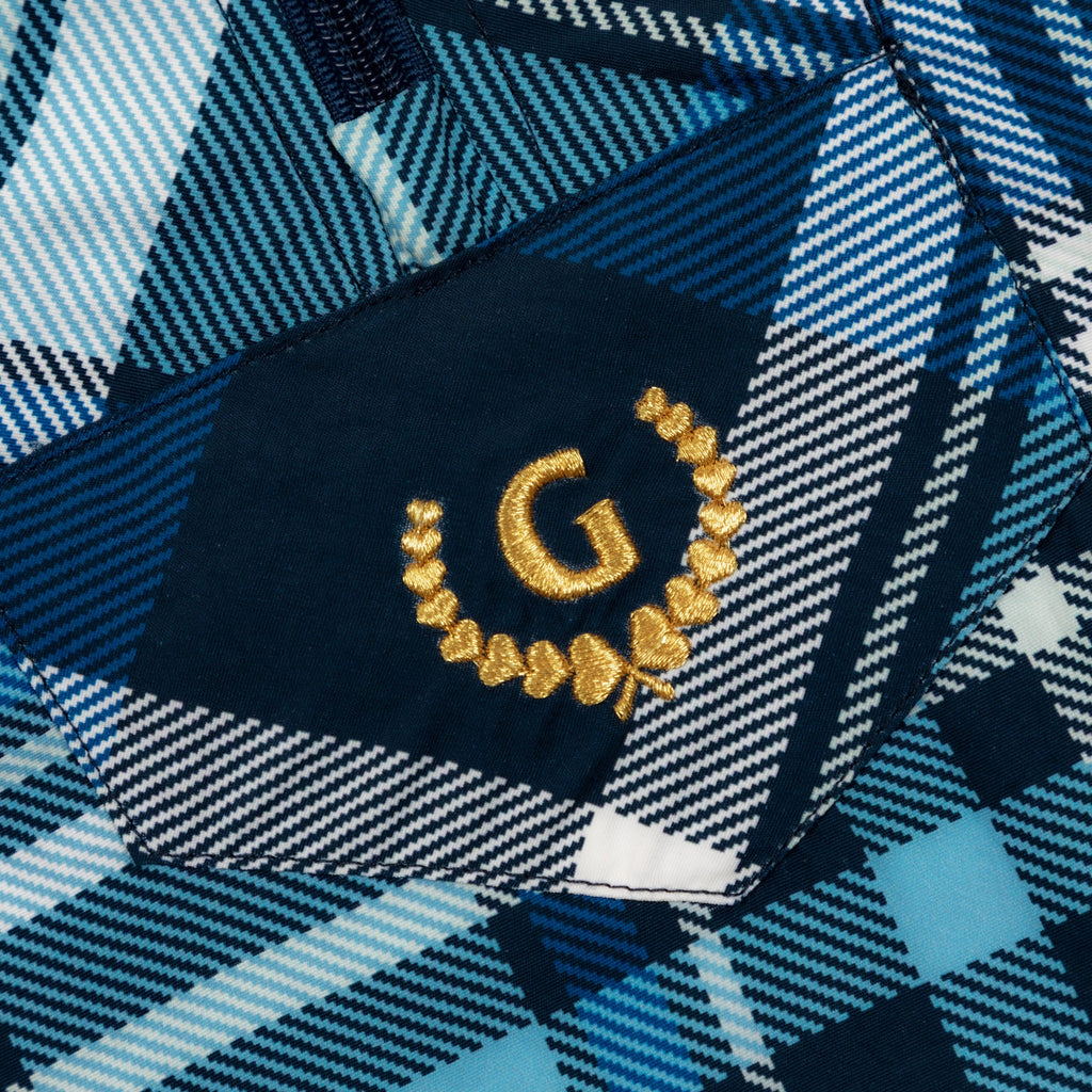 PLAID PACKABLE ANORAK by GOLF WANG