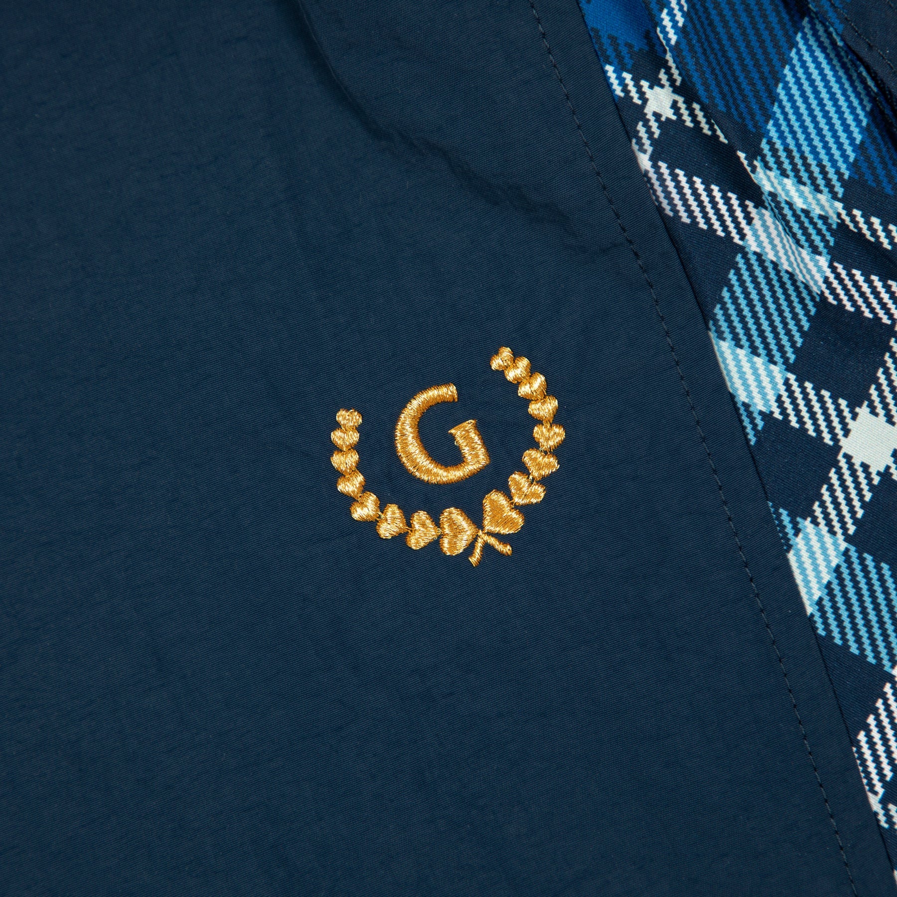 PLAID PANEL PANTS by GOLF WANG