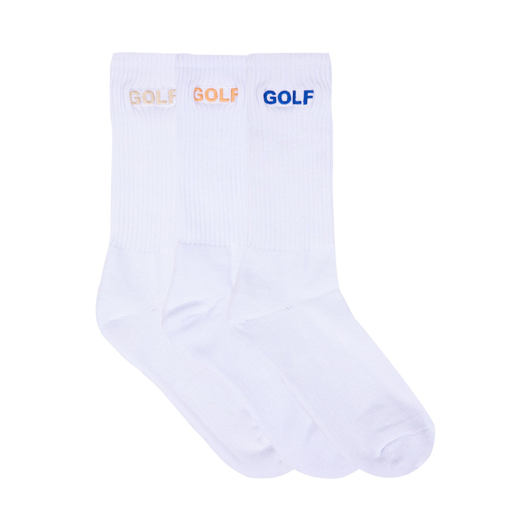 LOGO SOCKS 3PK by GOLF WANG