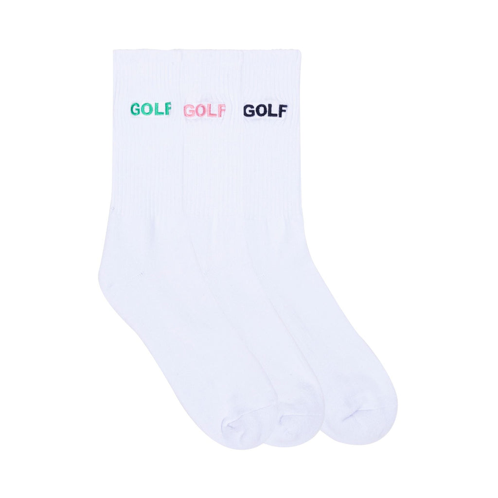 LOGO SOCKS 3PK by GOLF WANG